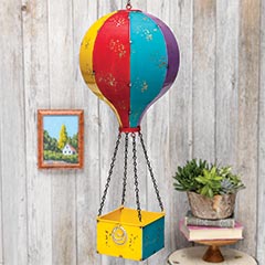 Artisan Metal Hot Air Balloon Image 1