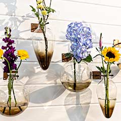 Blown Glass Wall Vases Image 2