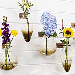 Blown Glass Wall Vases Image 3