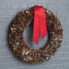 Snowy Pinecone Wreath Image 1