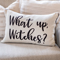 "What Up Witches?" Pillow Image 3