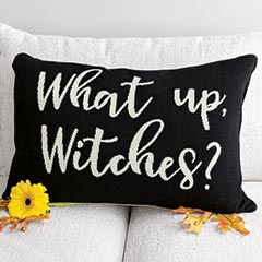 "What Up Witches?" Pillow Image 1