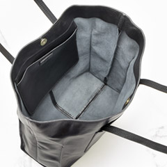 Obsidian Leather Tote Image 6
