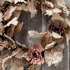 Vintage Leaf Wreath Image 2