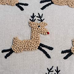 Prancing Reindeer Pillow Image 4