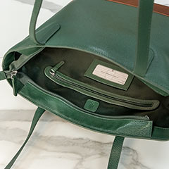 Hunter & Cognac Leather Tote Image 2