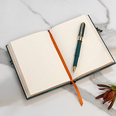 Gold & Peacock Journal Set Image 4