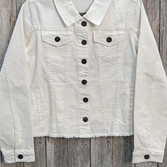 Hand Beaded Flag Denim Jacket Image 3
