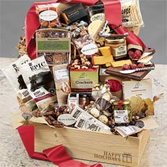 Olive & Cocoa&reg; Signature Gourmet Collection: Happy Holidays Crate Image 1