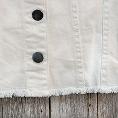 Hand Beaded Flag Denim Jacket Image 4